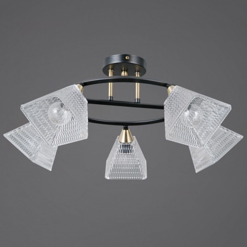 Люстра на штанге ILLUMICO IL0850 IL0850-5CSQ-25BKAB ELITE в Нижнем Новгороде