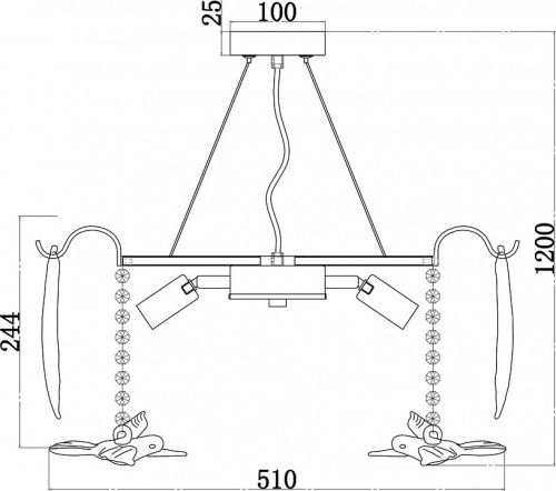 Подвесная люстра Favourite Philomela 3054-6P в Нижнем Новгороде фото 5