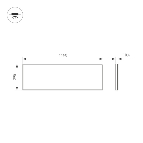 Панель IM-S300x1200-40W White6000 (WH, 120 deg, 230V) (Arlight, IP40 Металл, 3 года) в Брянске фото 6