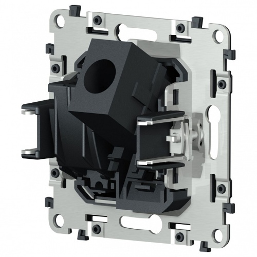 Механизм ТВ-розетки оконечные и розетки Ethernet RJ-45 со шторкам Ambrella Volt QUANT VM195 в Нижнем Новгороде фото 4