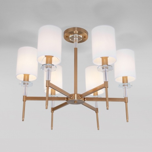 Люстра на штанге Eurosvet Brielle 60132/6 латунь в Нижнем Новгороде фото 4