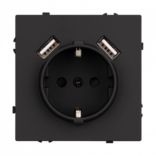 Розетка с заземлением и со шторкой и 2хUSB type A, без рамки Arlight NOBE 054289(1) в Нижнем Новгороде фото 2