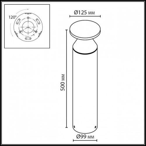 Наземный низкий светильник Odeon Light NATURE 7119/12GL в Нижнем Новгороде фото 3