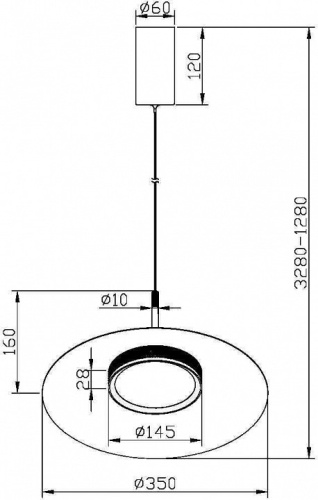 Подвесной светильник Maytoni Halo MOD041PL-L15B3K1 в Симферополе фото 5