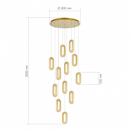 Подвесная люстра ST-Luce Allungo SL6506.203.12 в Нижнем Новгороде фото 3