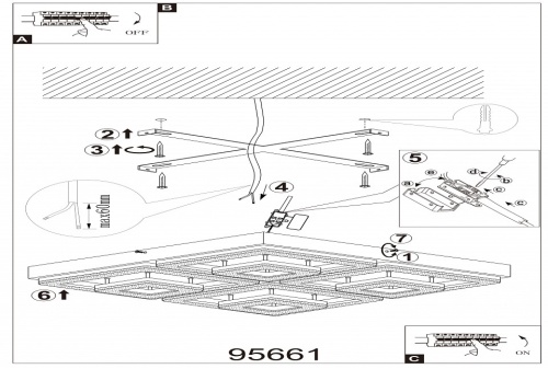 Накладной светильник Eglo Fradelo 95661 в Нижнем Новгороде фото 2