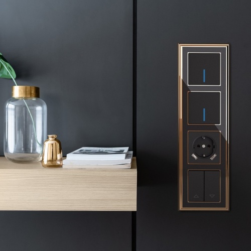 Выключатель проходной одноклавишный с подсветкой без рамки Werkel черный матовый W1112108 в Нижнем Новгороде фото 10