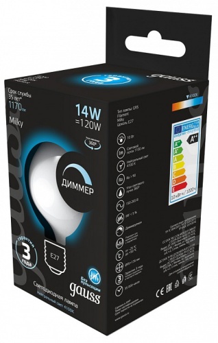Лампа светодиодная Gauss Filament E27 14Вт 4100K 153202214-D в Нижнем Новгороде фото 4