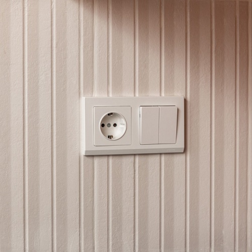 Выключатель двухклавишный без рамки Werkel белый W1120001 в Нижнем Новгороде фото 8