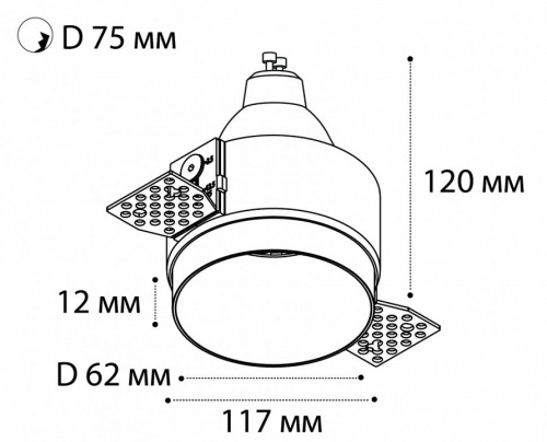 Встраиваемый светильник Italline DL 2248 DL 2248 black в Кораблино фото 6