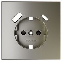 Накладка для розетки с заземлением и со шторками и 2хUSB type A и C Voltum S70 VLS001004 в Нижнем Новгороде