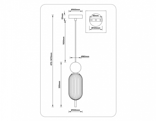 Подвесной светильник Ambrella Light LH LH53101 в Нижнем Новгороде фото 4