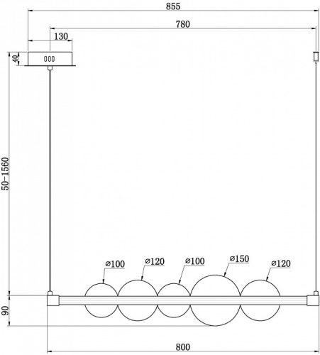 Подвесной светильник Freya Glaze FR5396PL-L11BS в Нижнем Новгороде фото 2