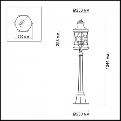 Наземный низкий светильник Odeon Light Sation 4045/3F в Серпухове фото 2