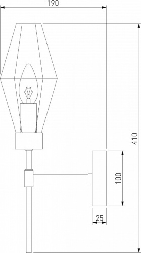 Бра Eurosvet Prism 60143/1 хром в Нижнем Новгороде фото 3