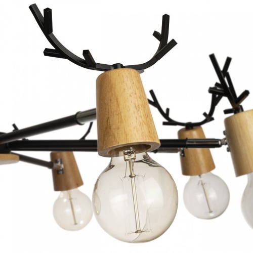 Люстра на штанге Loft it Sven 10024/8 Black в Нижнем Новгороде фото 3