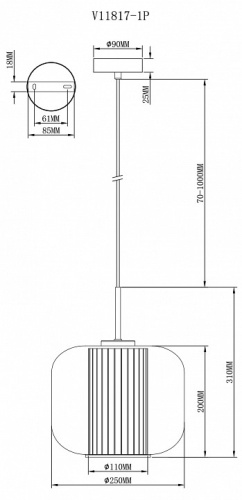 Подвесной светильник Moderli Ember V11817-1P в Нижнем Новгороде фото 2