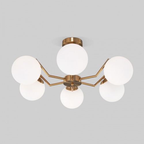 Люстра на штанге Eurosvet Frost 70154/6 латунь в Нижнем Новгороде фото 5