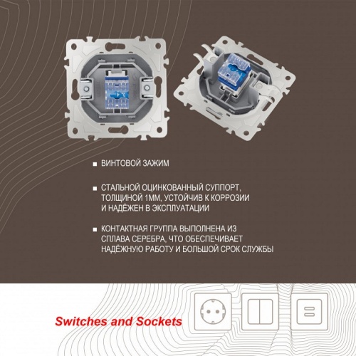 Розетка телефонная RJ-11 без рамки Arte Milano am-205 205.51-1.silver в Нижнем Новгороде фото 2