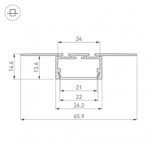 Профиль встраиваемый Arlight PLS-LOCK 042807 в Нижнем Новгороде фото 2