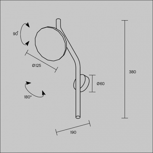 Бра Maytoni Vita MOD451WL-L8B3K в Нижнем Новгороде фото 6
