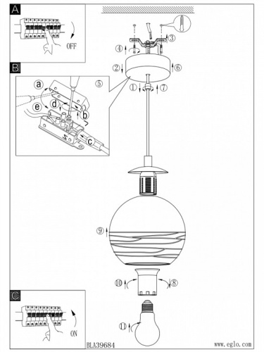 Подвесной светильник Eglo Lemorieta 39684 в Нижнем Новгороде фото 4