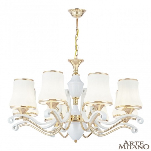 Подвесная люстра Arte Milano Florentia-3987 303987/8 Wh/Gd в Нижнем Новгороде фото 10