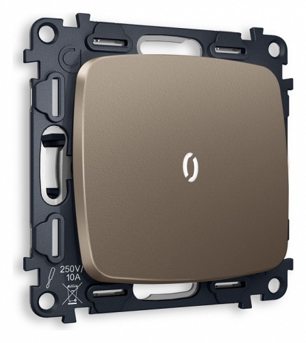 Выключатель проходной одноклавишный с подсветкой без рамки Ambrella Volt OMEGA MO632035 в Нижнем Новгороде