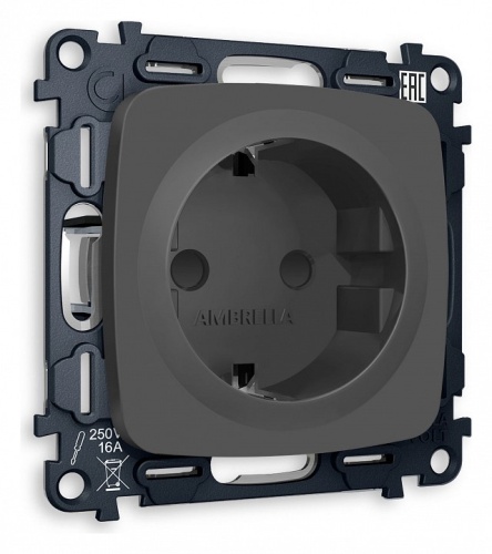 Розетка с заземлением и со шторкой, без рамки Ambrella Volt OMEGA MO907010 в Нижнем Новгороде