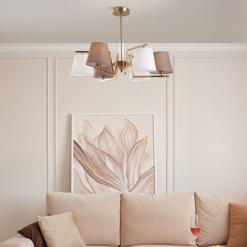 Люстра на штанге Eurosvet Ozark 60149/6 латунь в Нижнем Новгороде фото 4