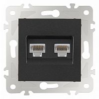 Розетка Ethernet RJ-45 без рамки Arte Milano am-203 203.45-2.black в Нижнем Новгороде