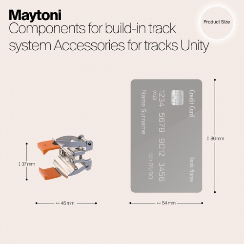 Крепление для трека Maytoni Accessories for tracks TRA002HR-11B в Ермолино фото 3