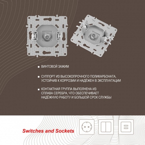 ТВ-розетка без рамки Arte Milano am-217 217.42-1.silver в Нижнем Новгороде фото 2