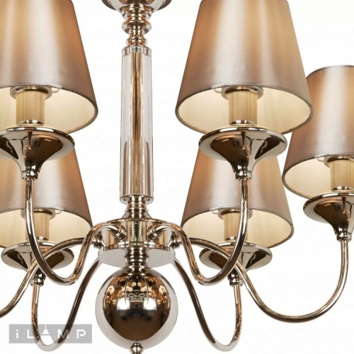 Подвесная люстра iLamp Rolling P2406-6  Nickel в Нижнем Новгороде фото 3