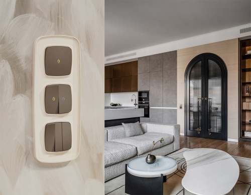 Выключатель самовозвратный одноклавишный с подсветкой, без рамки Ambrella Volt MO MO632050 в Нижнем Новгороде фото 3