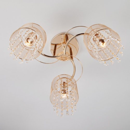 Люстра на штанге Eurosvet Bonnie 30137/3 золото в Нижнем Новгороде фото 2