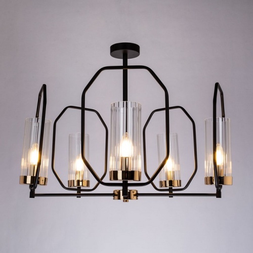 Люстра на штанге Arte Lamp Celaeno A7004PL-5BK в Нижнем Новгороде фото 4