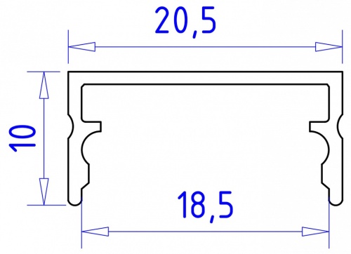 Профиль накладной Ambrella Light GP GP2001AL в Нижнем Новгороде фото 2
