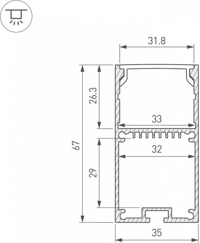 Профиль накладной Arlight SL-LINE 042901 в Нижнем Новгороде фото 2