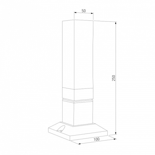 Наземный низкий светильник Elektrostandard  1536 TECHNO LED в Нижнем Новгороде фото 2