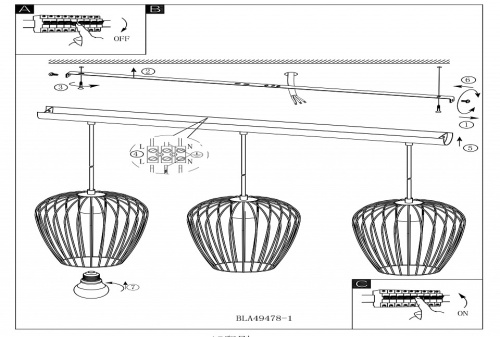 Подвесной светильник Eglo Newtown 49478 в Нижнем Новгороде фото 3