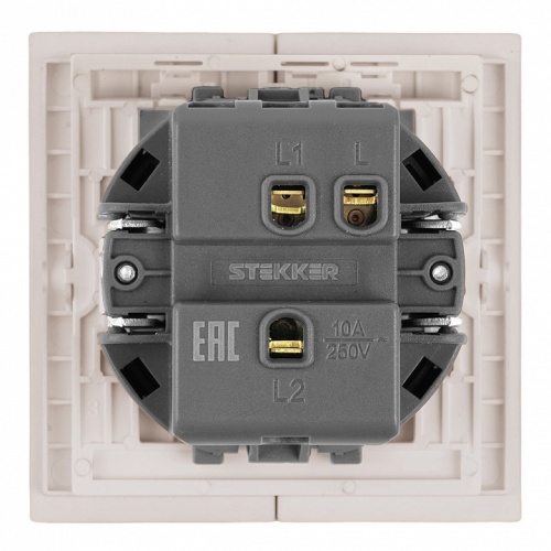 Переключатель одноклавишный без рамки Stekker Мия 50477 в Нижнем Новгороде фото 5