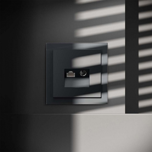 ТВ-розетка и розетка Ethernet RJ-45 без рамки Voltum S70 VLS060707 в Нижнем Новгороде фото 5