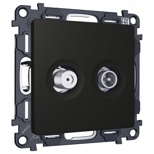 ТВ-розетка и SAT-розетка оконечная без рамки Ambrella Volt ALFA MA813310 в Нижнем Новгороде