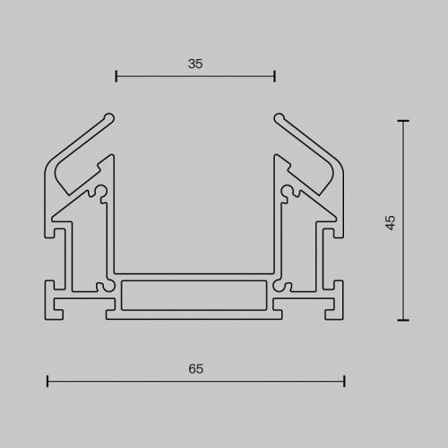 Профиль-держатель Maytoni Accessories for tracks Trinity TRA005MP-312S в Сургуте фото 2