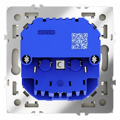 Розетка с заземлением и со шторкой и 2хUSB type A, без рамки Voltum S70 VLS040405 в Нижнем Новгороде фото 3