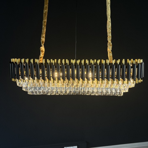 Подвесной светильник Imperiumloft Empire Black Rectangular Chandelier Crystal 40.2893 в Нижнем Новгороде фото 8