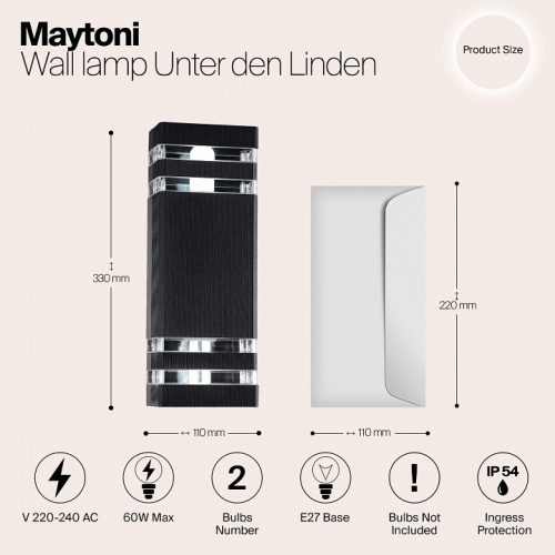 Накладной светильник Maytoni Unter den Linden O578WL-02B в Великом Устюге фото 6