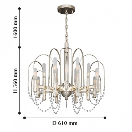 Подвесная люстра Favourite La Salute 2308-12P в Заполярном фото 4