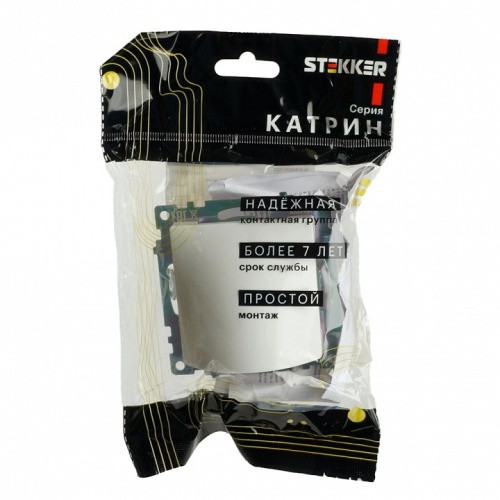 Розетка для вывод кабеля без рамки Stekker Катрин 49463 в Нижнем Новгороде фото 7